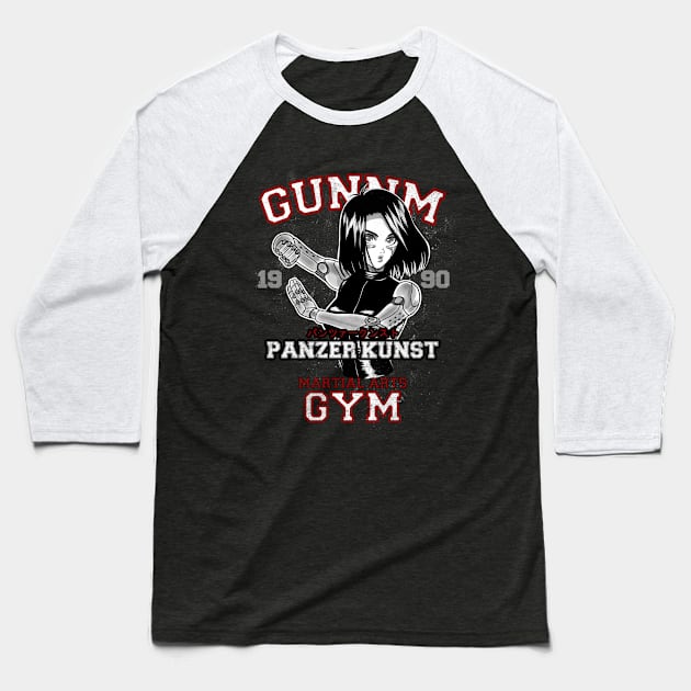 GUNNM GYM Baseball T-Shirt by ursulalopez